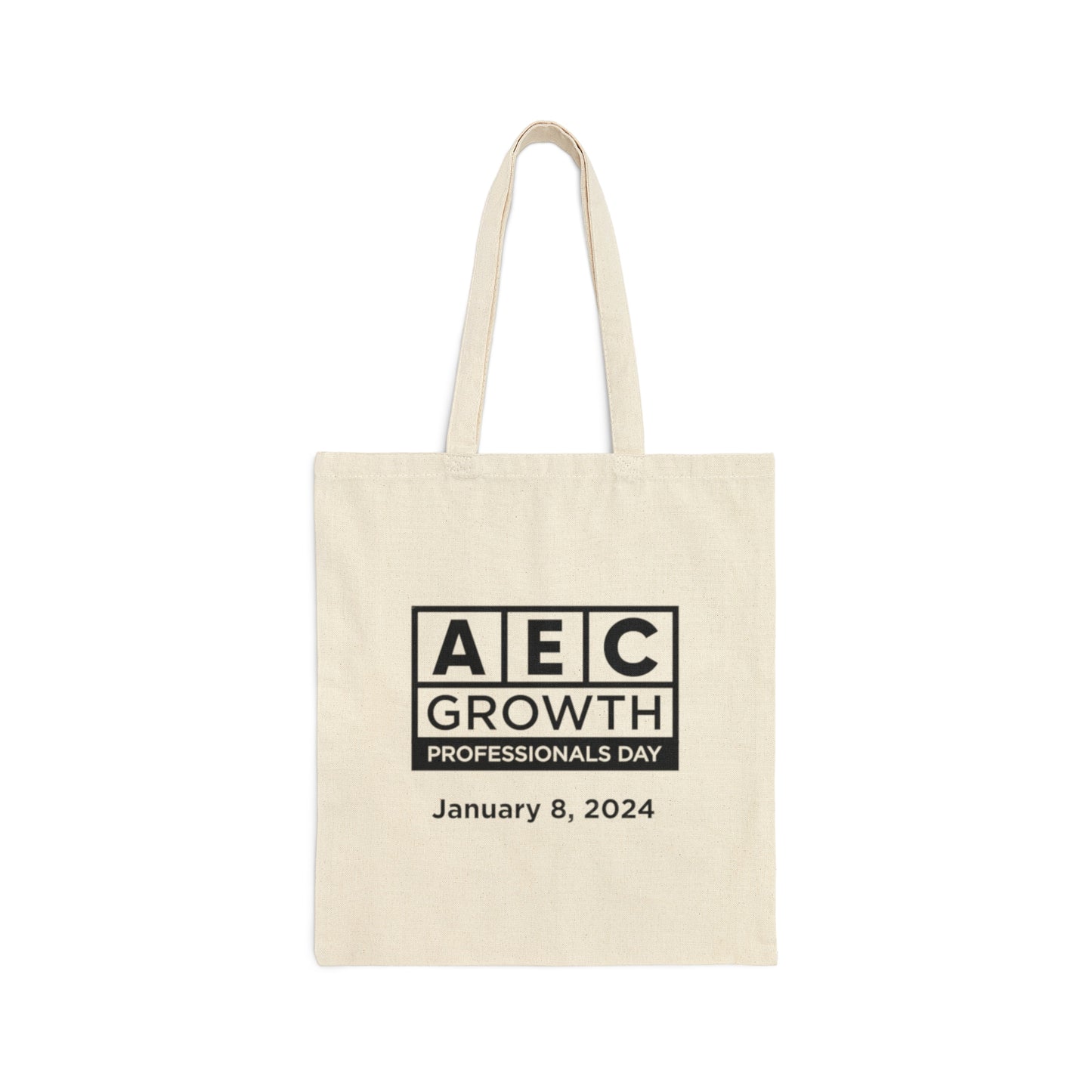 AEC Growth Professionals Day Cotton Tote Bag - Black