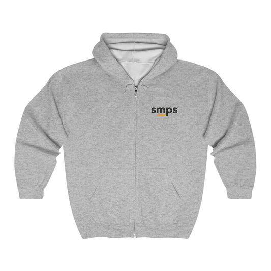 SMPS Gray Unisex Heavy Blend™ Full Zip Hooded Sweatshirt
