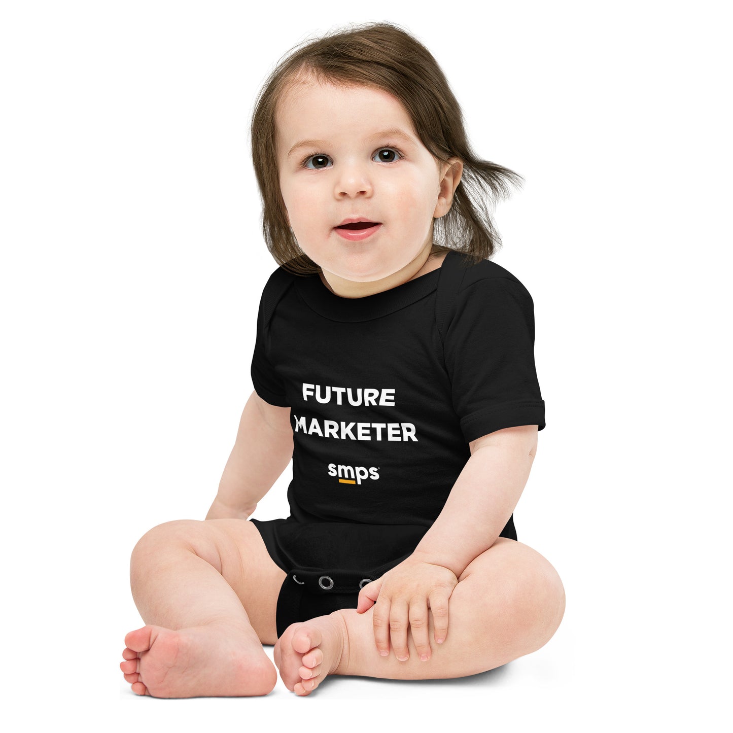 Future Marketer Baby short sleeve black one piece