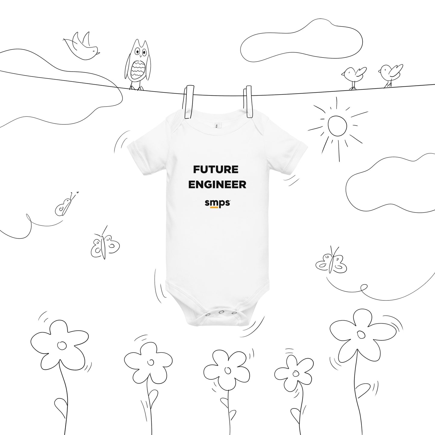 Future Engineer Baby short sleeve one piece