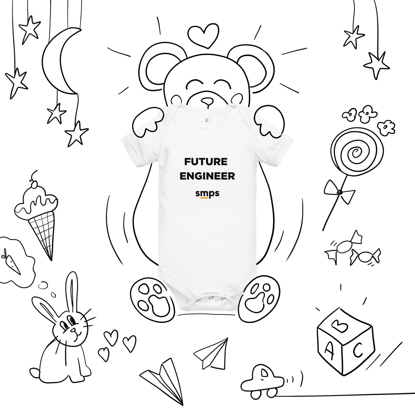 Future Engineer Baby short sleeve one piece