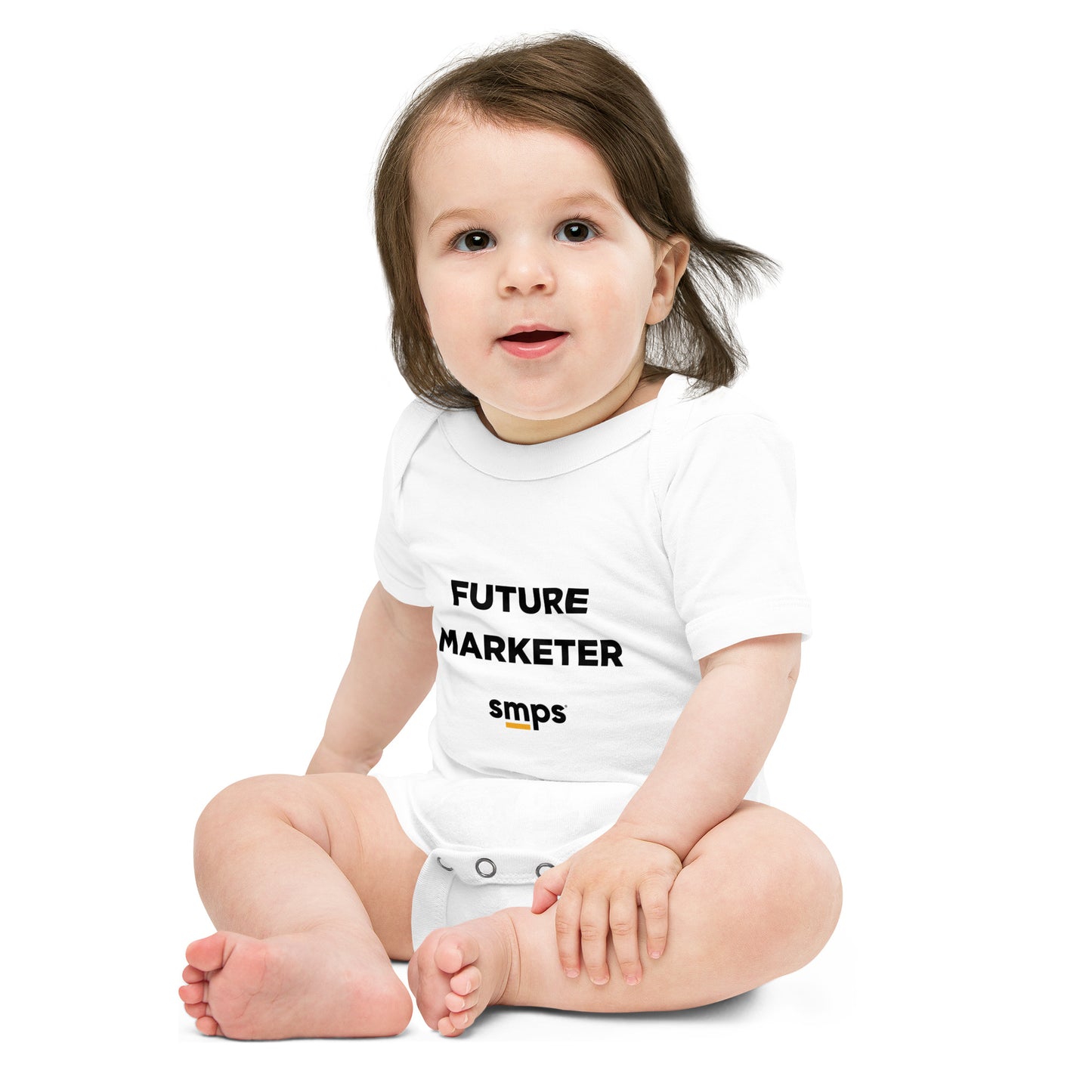 Future Marketer Baby short sleeve white one piece