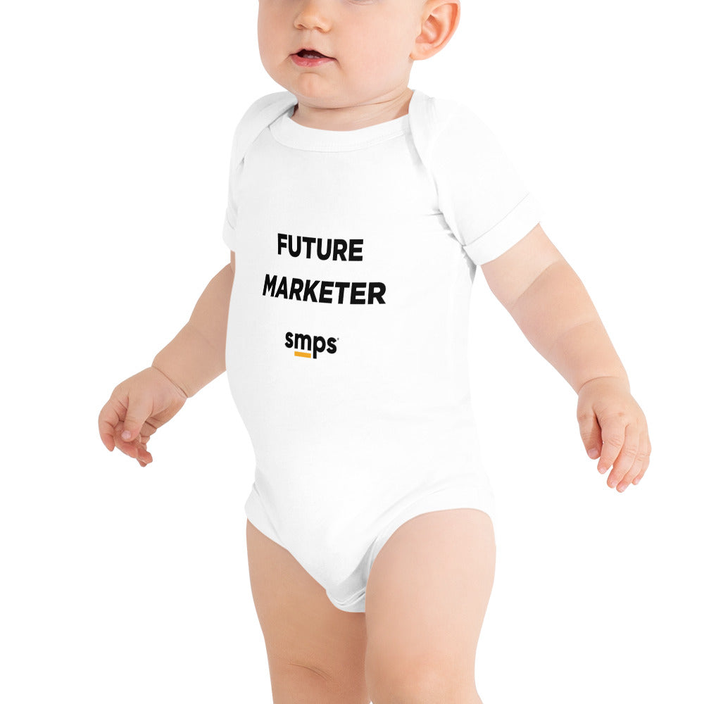 Future Marketer Baby short sleeve white one piece