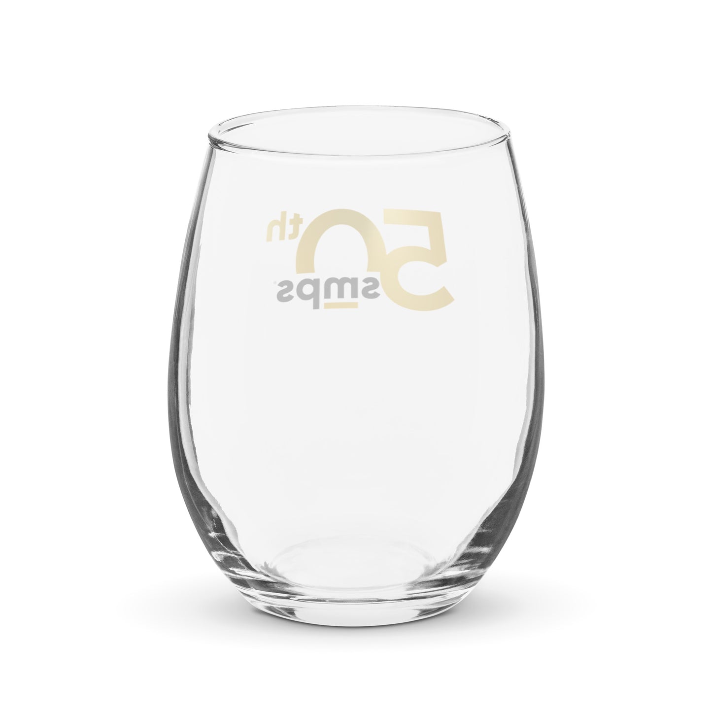 SMPS 50th Stemless wine glass