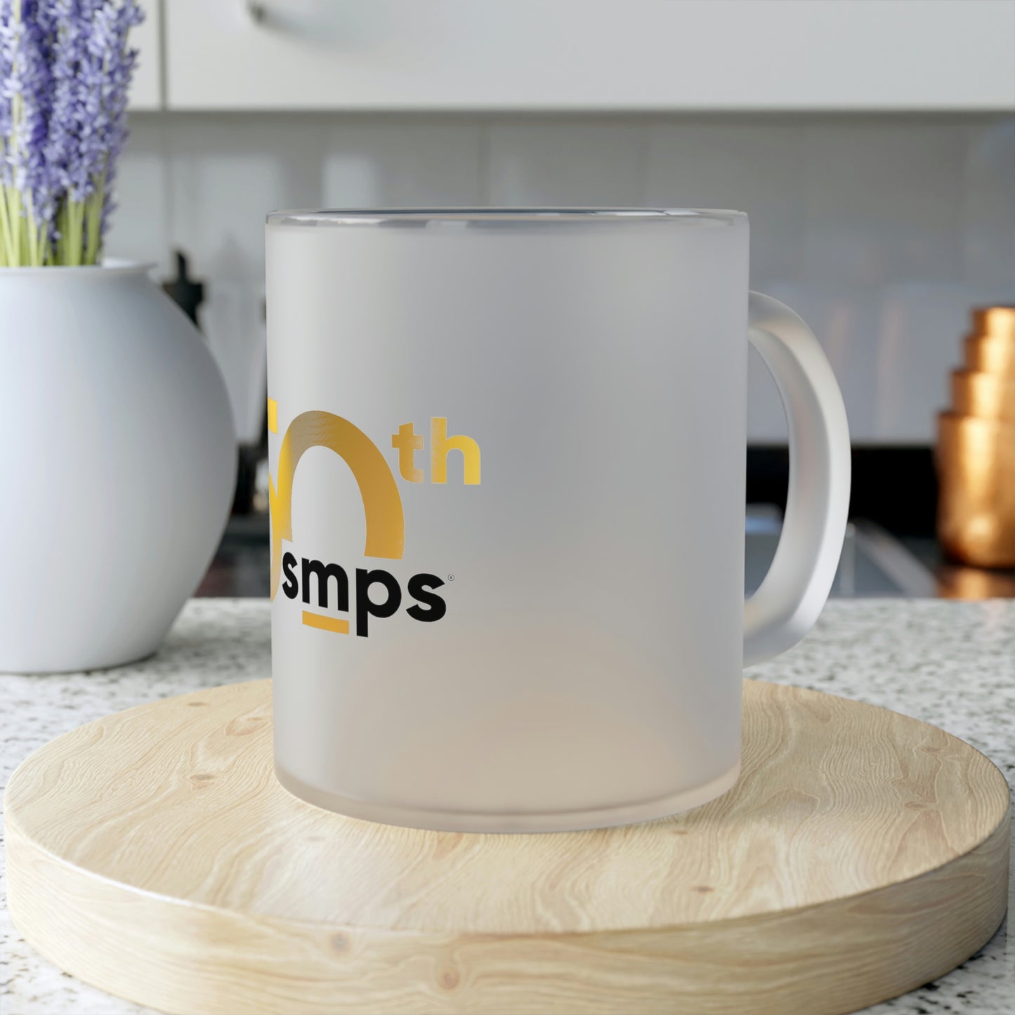 SMPS 50th Frosted Glass Mug