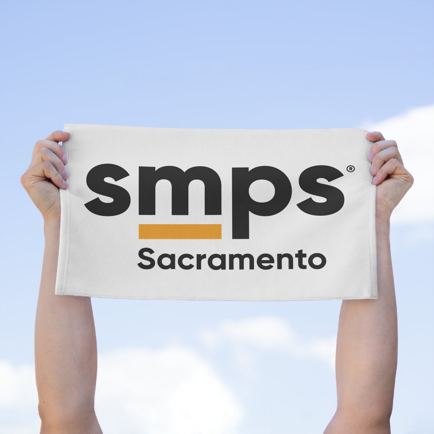 White SMPS Sacramento Rally Towel