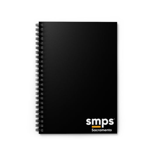 Black SMPS Sacramento Spiral Notebook - Ruled Line