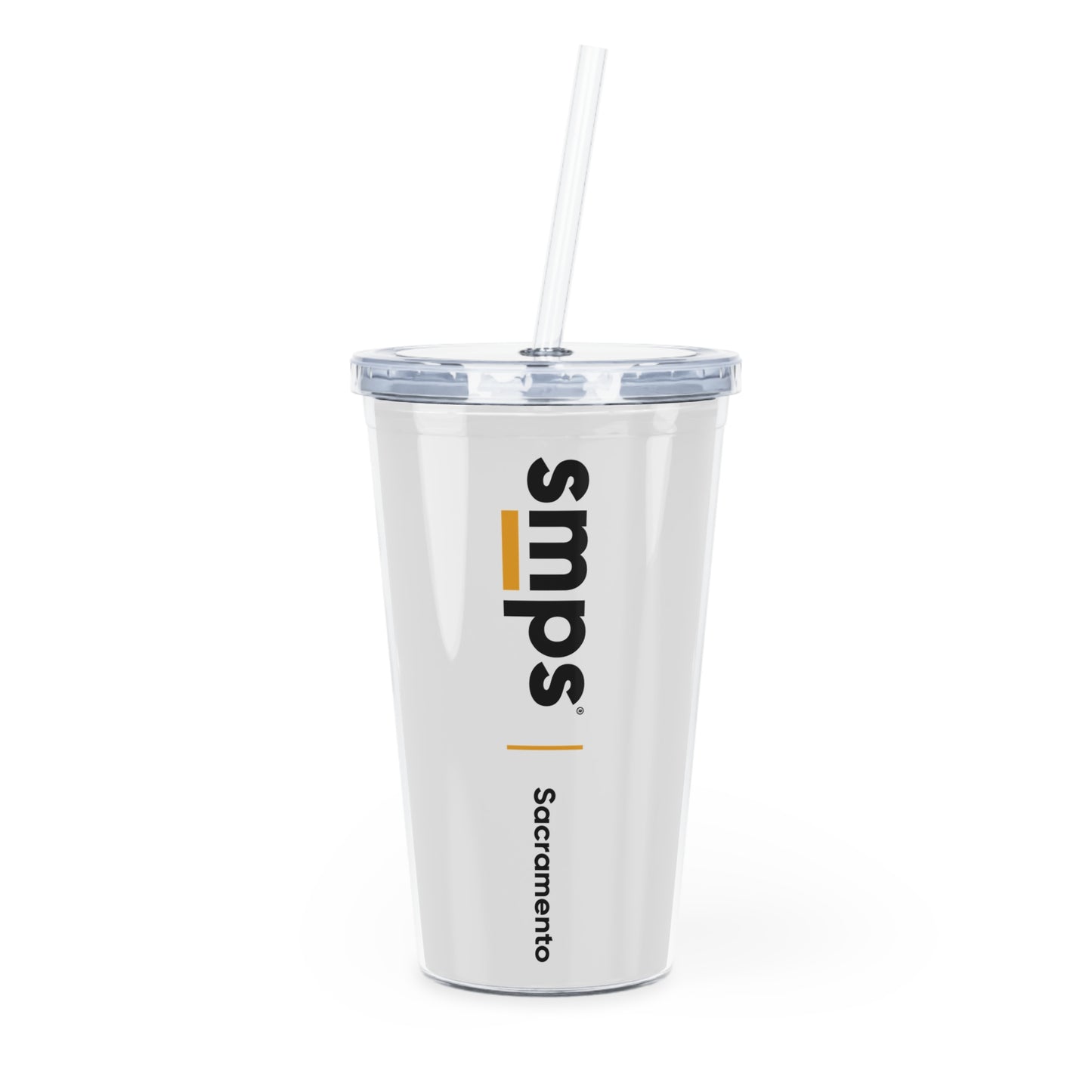 SMPS Sacramento Plastic Tumbler with Straw