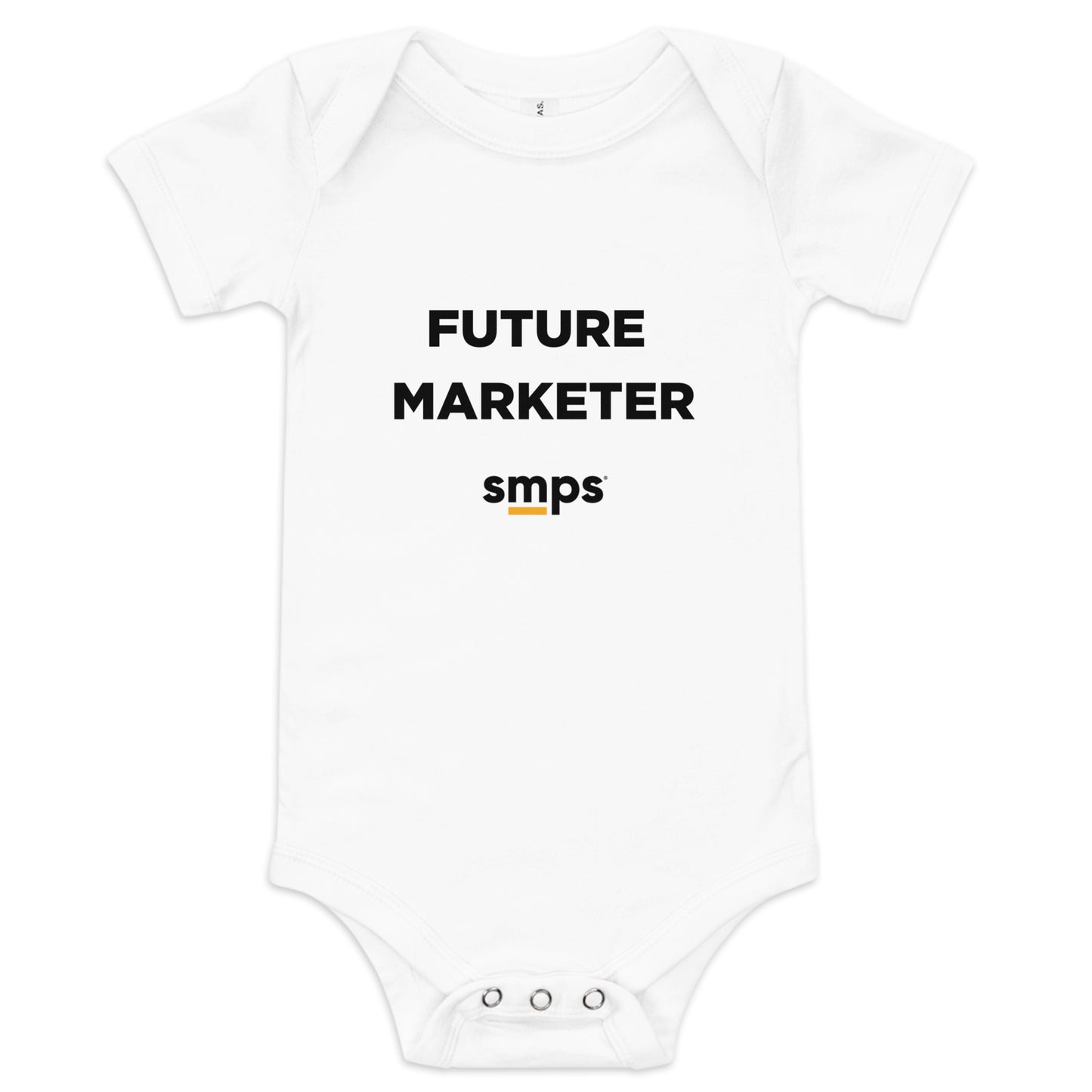 Future Marketer Baby short sleeve white one piece