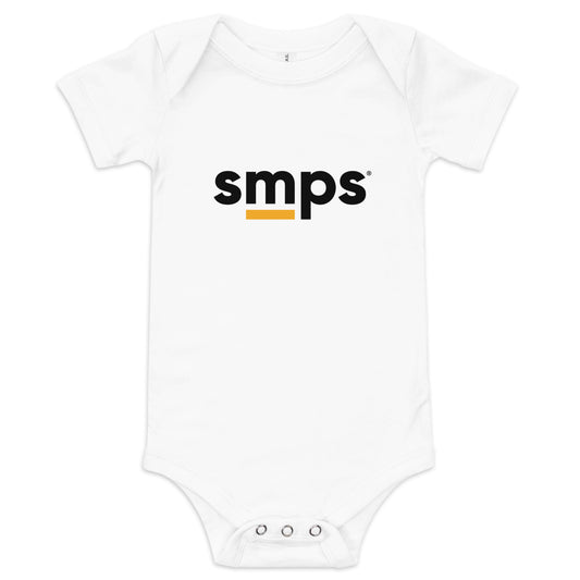 SMPS Baby short sleeve white one piece