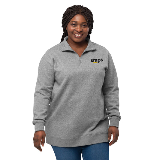 Gray SMPS Unisex fleece pullover