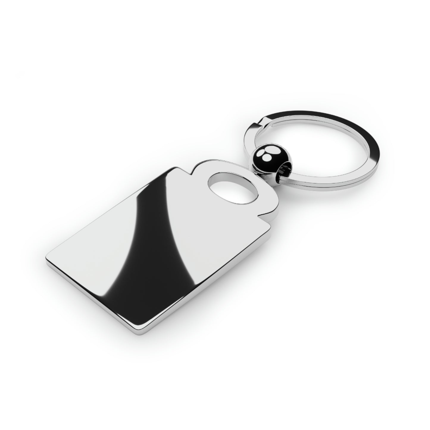 Rectangle 50th Anniversary Keyring